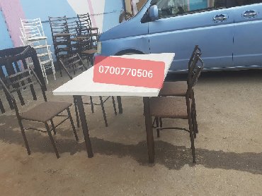 Кухонные столы и стулья: Кухонный стол и стул, Новый — 2