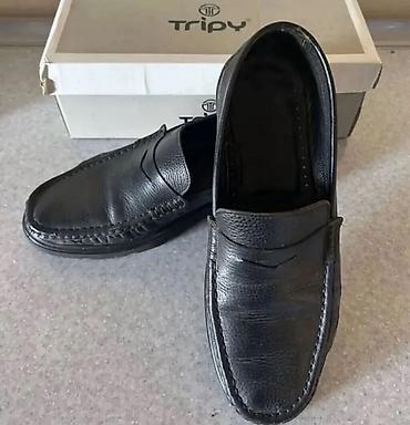 ayaqqabılar: BOTA markalı kişilər üçün klassik dəri ayaqqabı - Rəng: qara, parlaq — 3