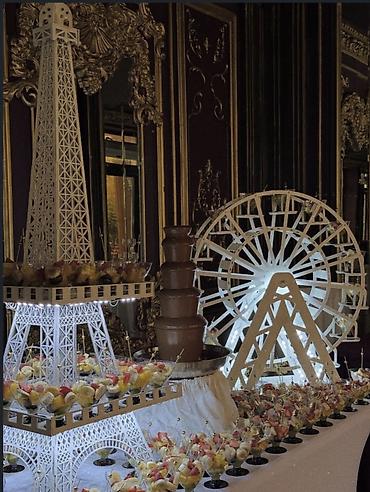 шоколадный фонтан: Декоративные подставки для фуршета #эйфелевабашня #Мост — 6