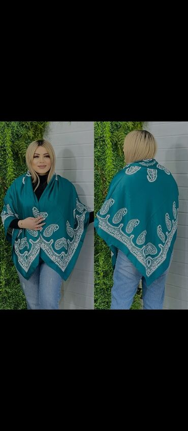 Baş geyimləri: Keyfiyyətli Ipək Kəlağayılar 25azn Razmeri 140/140sm Kenarlari tikisli — 8