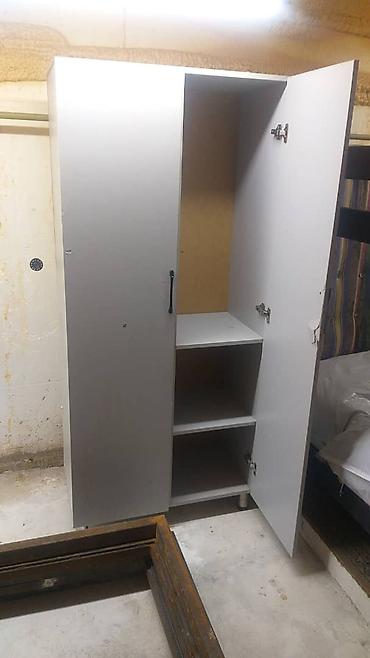 Спальные гарнитуры: Двухъярусная кровать + двухдверный шкаф для хранения Комплект мебели — 4