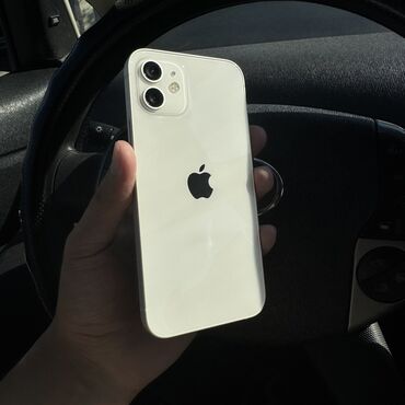 айфон 12 цена в бишкеке 64 гб: IPhone 12, Колдонулган, 64 ГБ, Ак, Коргоочу айнек, 85 %