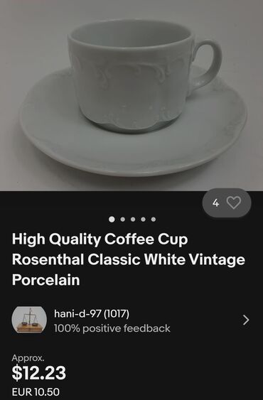 Kuhinjski setovi: Solje vintaz Rosenthal porcelan za kafu,caj. Solje — 4