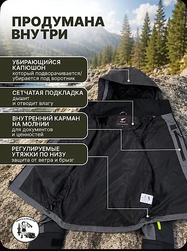 Курткалар: Мембранная куртка 8Fans для активного отдыха Ключевые особенности: - — 5