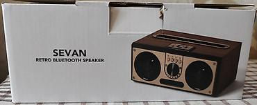 usb bluetooth: SEVAN Retro Bluetooth Speaker - Retro dizaynlı, taxta teksturalı — 4