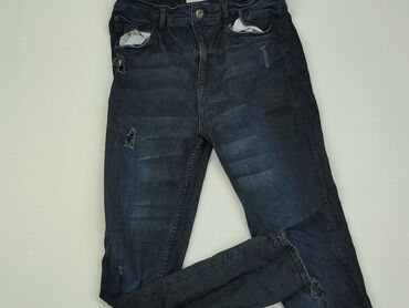 Jeansowe: Spodnie jeansowe, 14 lat, 164, stan - Bardzo dobry