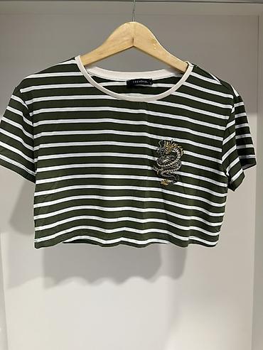 qadın krop top: Trendyol qadın crop t‑shirt dəsti Tek tek 10azn Birlikde 3u 25azn - — 4