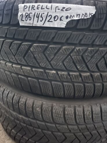 Шины: Шины 285 / 45 / R 20, Зима, Б/у, Пара, Легковые, Pirelli