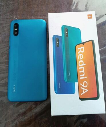 xiomi 12x qiymeti: Xiaomi Redmi 9A, 32 ГБ, цвет - Синий, 
 Две SIM карты, С документами