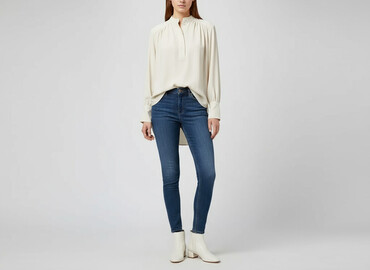bluzki z aplikacja: H&M, Women's blouse, size S