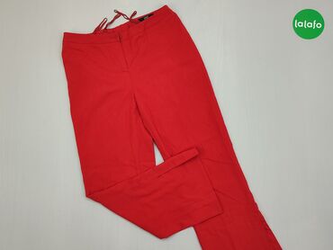 Spodnie S (EU 36), stan - Bardzo dobry, wzór - Jednolity kolor, kolor - Czerwony
