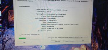 Masaüstü kompüterlər və iş stansiyaları: HP ProBook 650 G1 noutbuk Texniki xüsusiyyətlər: - Prosessor: Intel