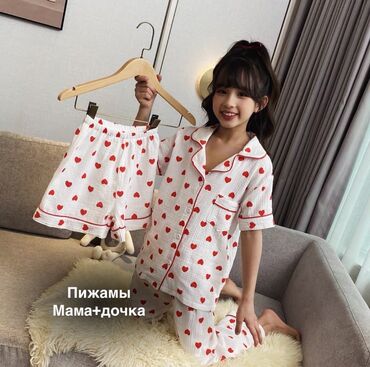 Пижамы: Муслиновый пижамы 🫶🏻 В наличии размеры M l xl 2xl 3xl ✔️Двойки с — 21