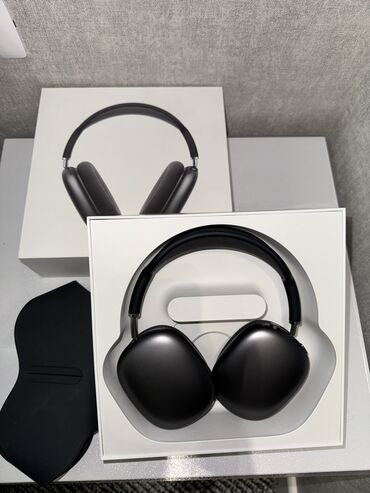 Audio: AirPods Max, space Gray with Black headband rənginde, Bluetooth ilə