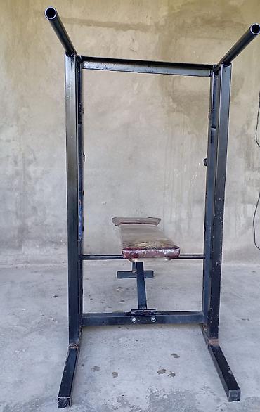 ucuz velosiped: Çoxfunksiyalı güc skamyası və ştanq dayağı - Material: qalın profilli — 2