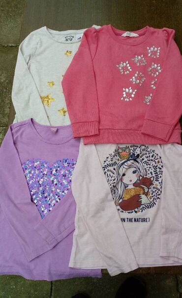 jakne zimske za devojcice: Bundle: T-shirts, For girls, age: 7-8 years