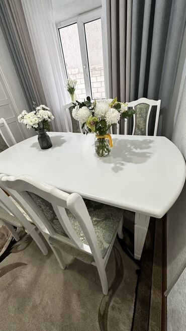 Кухонные столы: Кухонный стол, Б/у, Прямоугольный, Нераскладной — 11