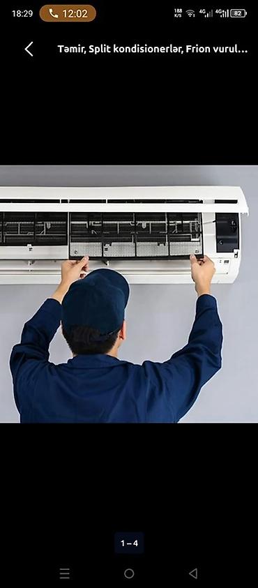 kondensator: Split kondisionerlər üçün peşəkar servis xidməti Xidmətlər: - — 1