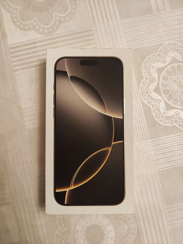 привозные айфоны это: IPhone 16 Pro Max, Жаңы, 512 ГБ, Natural Titanium, Кабель, Куту, 100 %