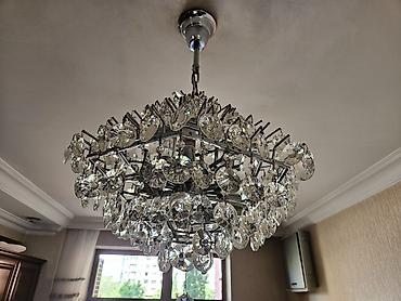 Çılçıraq, 10 və daha çox lampa, Xrustal