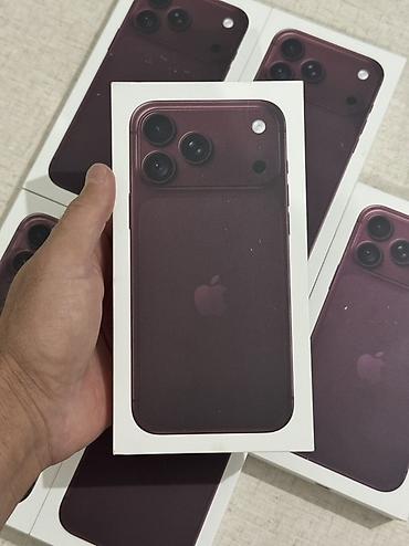 IPhone 18 Pro Max, Новый, 256 ГБ, Бордовый, Кабель, Коробка, 100 %