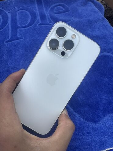 компь: IPhone 13 Pro, Б/у, 256 ГБ, Matte Silver, Зарядное устройство, Чехол, 77 %
