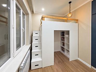дом отдыха бишкек: 3 комнаты, 69 м², 105 серия, 2 этаж, Евроремонт — 5