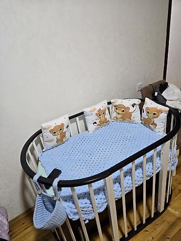 Колыбели: Oval formalı uşaq beşiyi - Dizayn: Oval şəkilli, iki rəngli — 8