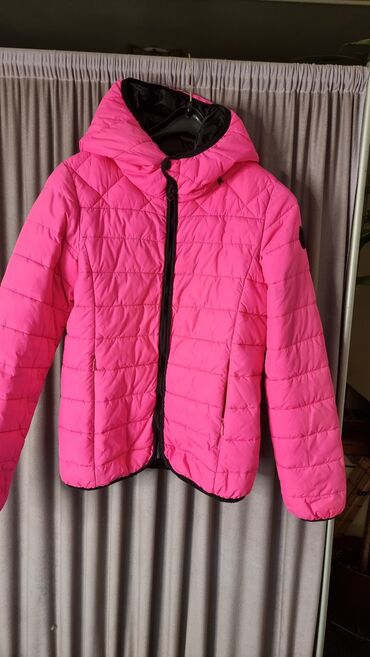 zimske perjane jakne zenske: Fenomenalna original replay prolecna jakna, slabo nosena, u pink neon