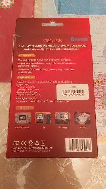 notebook cantasi: Мини-беспроводная клавиатура с суперсенсорной панелью