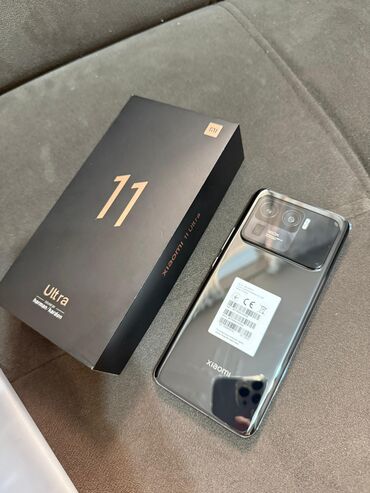 xiaomi 12s ultra цена бишкек: Xiaomi, Mi 11 Ultra, Колдонулган, 256 ГБ, түсү - Кара, 2 SIM