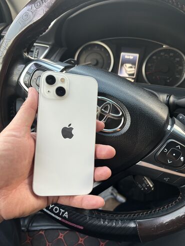 телефонов бу: IPhone 13, Б/у, 128 ГБ, Старлайт, Коробка, 78 %