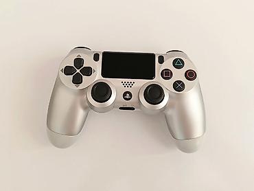 Video oyunlar üçün aksesuarlar: PS4 slim silver qutudan çıxan original pultdu İşlənməyib ideal — 2
