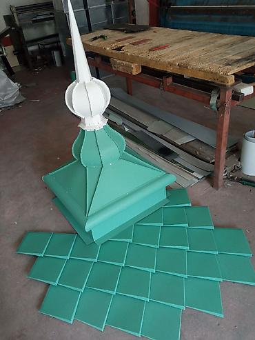 Digər dam örtükləri: Məhsul: Dekorativ dam fiquru (güllə/şpilyo) və qübbə başlığı Təsvir — 9