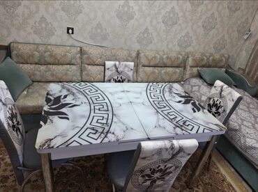 стол шкаф кухонный: Ашкана үстөлү жана отургуч, Колдонулган, Өзү алып кетүү, түсү - Боз