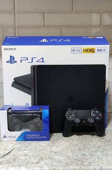 PS4 (Sony PlayStation 4): PlayStation 4 Slim 500 GB(третья ревизия). Приставка прошитая (11.00