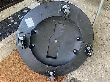 Suncobrani, tende i paviljoni: Postolje za baštenski suncobran sa točkićima – crno - Tip: baza za — 7