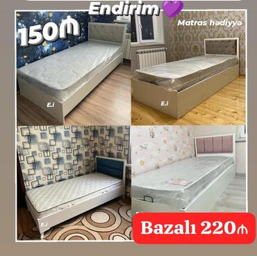 İkimərtəbəli uşaq çarpayıları: Yeni, Təknəfərlik çarpayı, Bazalı, Matras ilə, Siyirməli