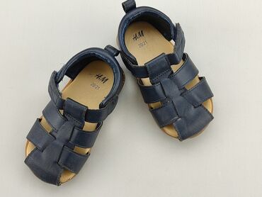 żółte sandały płaskie: Sandałki H&M, 21, Używany