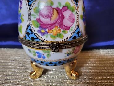 koktel set: Kutija nova za nakit,porcelanska Limoges by Vicko iz 80/90ih.god — 3
