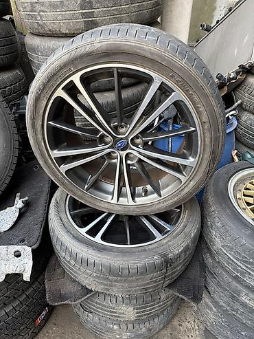 Колеса в сборе 215 / 45 / R 17, Лето, Б/у, Комплект, Легковые, Литые, отверстий - 5
