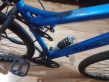 velosiped enduro: Tam asqılı dağ velosipedi – Toba markalı, mavi rəng. Texniki — 4