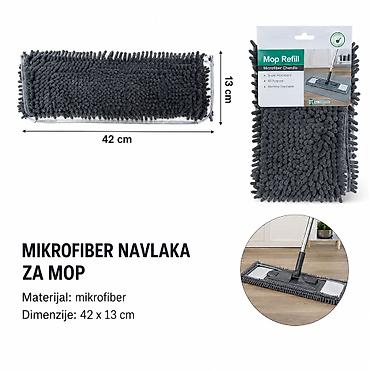 KMT Chenille mop glava siva 3280234 - Tip: mikrofiiber (chenille)