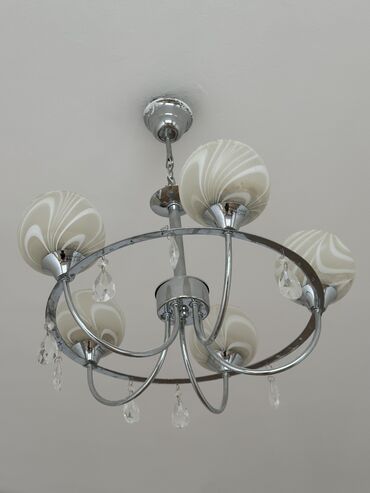 divar lampalari: Çılçıraq, 5 lampa, Şüşə