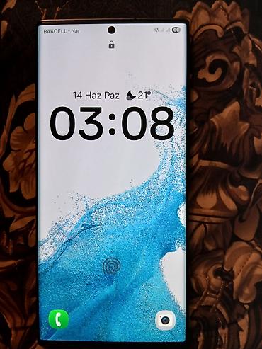 samsung note 22: Samsung Galaxy S22 Ultra, 256 GB, rəng - Qara, Barmaq izi — 1