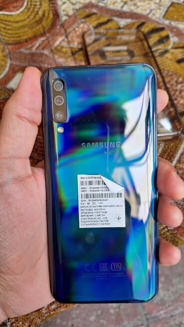 tesdir: Samsung Galaxy A50, 128 GB, rəng - Göy, İki sim kartlı, Sənədlərlə, Sensor