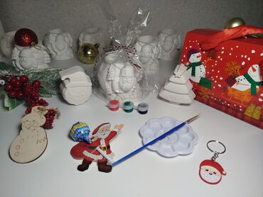 Bayram üçün digər mallar: Yeni il temalı yaradıcılıq dəsti Tərkibi: - Gipsdən hazırlanmış Şaxta — 9