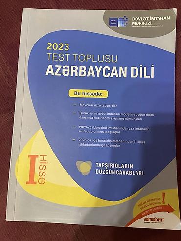 Testlər: Azərbaycan dili Testlər 11-ci sinif, DİM, 1-ci hissə, 2023 il — 1