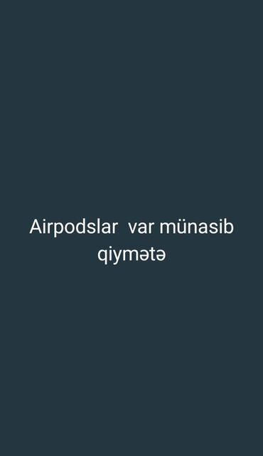Qulaqcıqlar: Yeni Simsiz (Bluetooth) Qulaqcıqlar, Apple, rəng - Qara