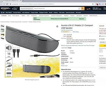 Zvučnici i stereo sistemi: Tchibo prenosivi zvučnik – kompaktan format 21 × 5 × 6 cm - Praktičan — 10